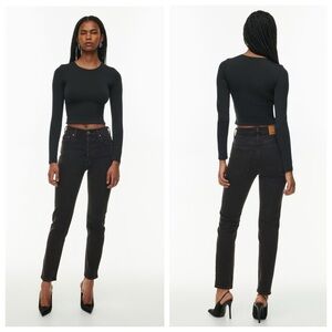 Aritzia / Denim Forum - The Yoko High Rise Slim Jeans size 24W / 28L